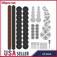 135 Pcs Cutting-Wheel Set For Rotary Tool Die Grinder Metal Cut Off Disc Diamond