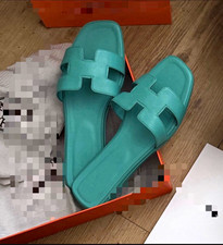 Teal/türkis Marken (herms) Sandalen gr 40 ne...