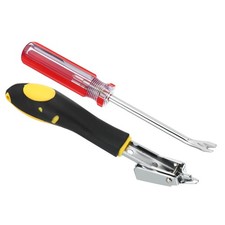 Upholstery Staple Remover, 4" V Curved Set Staple Nail Puller Red