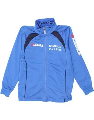 LEGEA Jungen Grafik Trainingsanzug Oberteil Jacke 9-10 Jahre 3XS blau Colourblock AY10