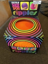 ORANGE Super NeeDoh Ripples, XL Textured Nee Doh Ball, Giant Squishy Sensory Toy