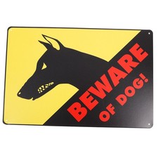 Hinterhof des Hundes Warntafel Hund gemustert Warnschild Warnschild