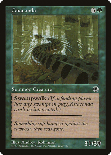 Anaconda (Flavor Text) (MP) Portal POR Magic MTG