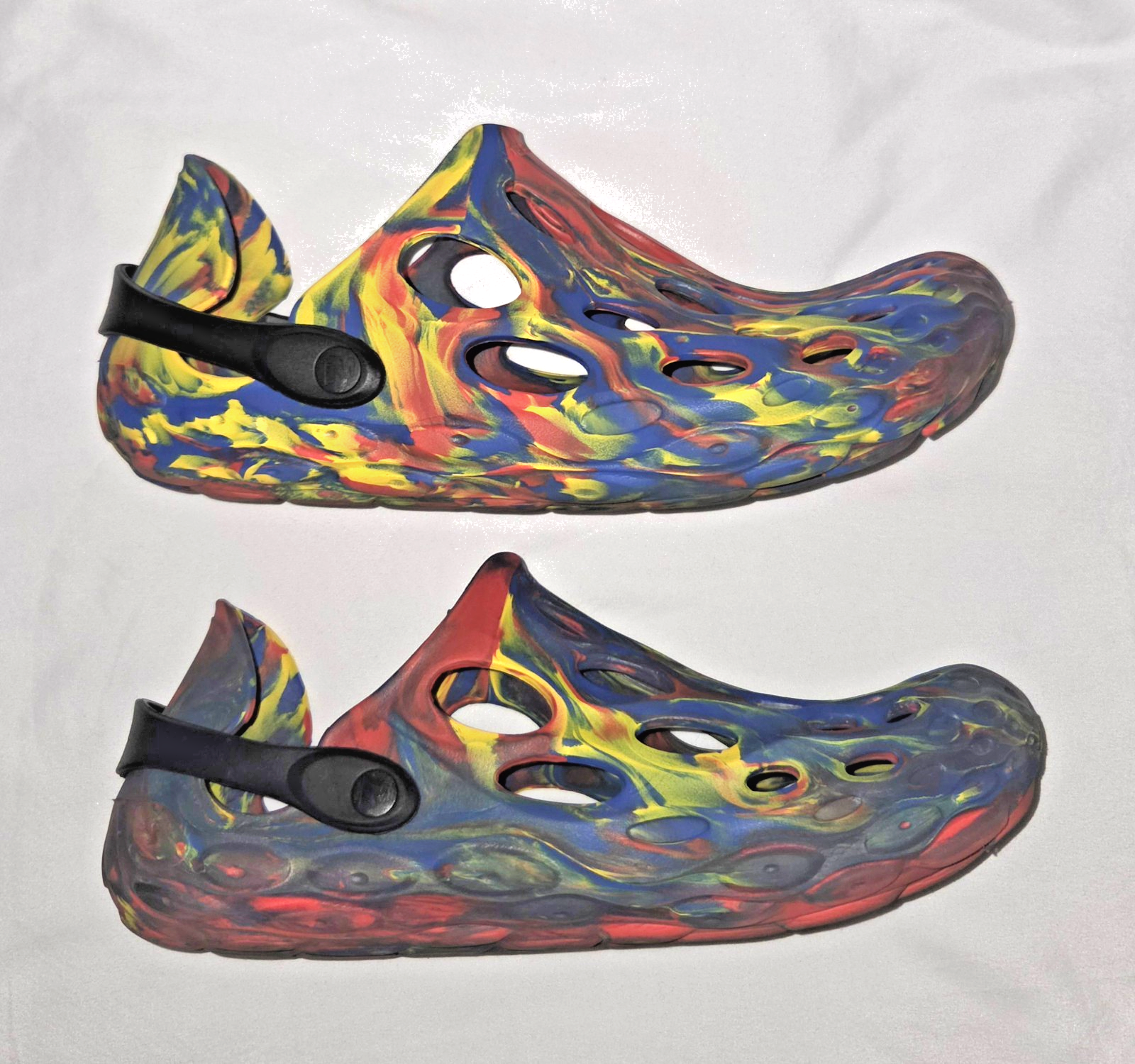 MERRELL Hydro Moc sandali slip on scarpe arcobaleno uomo taglia 10 impermeabili