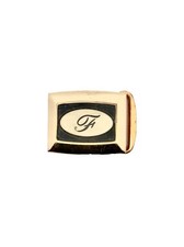 Vtg Hickok Master Plate Three Tone Monogrammed New In Box Initial F Belt Buckle