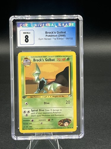 Brock's Golbat (1st Edition) graded CGC 8 for sale on eBay