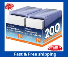 200ct Ultra PRO 3" x 4" Regular Toploaders Standard Card 35pt  + Free Sleeves