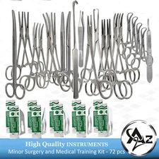 72 Pcs Bitch Spay Pack Kit Set Surgical Veterinary Instruments German Grade CE