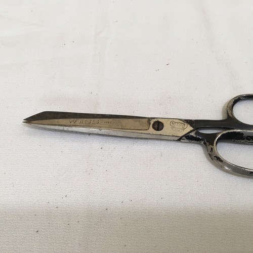 Vintage Wiss Inlaid Scissors Equity Newark N.J. USA Steelforged No. 38 B59 - Picture 2 of 4