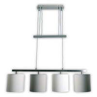 Pendelleuchte HäNgelampe Deckenlampe Esszimmerleuchte Grau 4-Flammig L 86 Cm