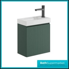 Compact Bathroom Vanity Unit & Basin Sink Cloakroom 400mm Wall Hung