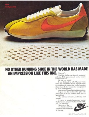 waffle sole running shoes