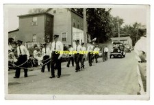 Desfile del 4 de julio de 1940 Departamento de Bomberos Marchando Fotografía de colección Bomberos