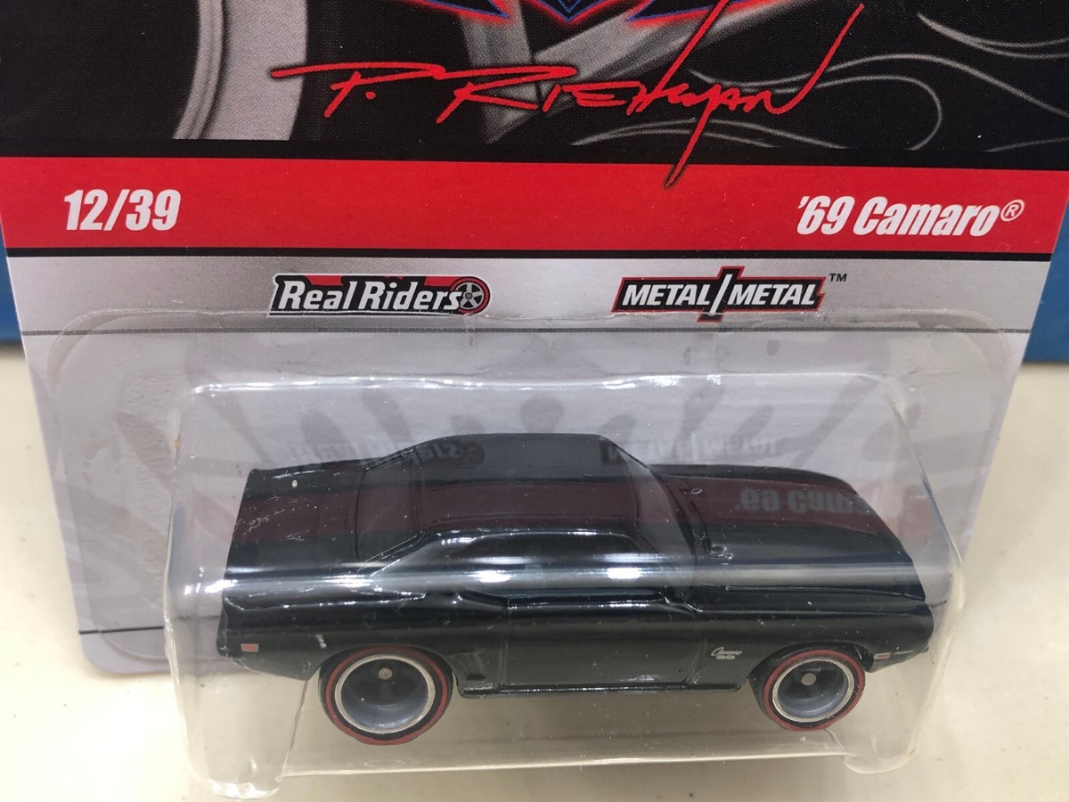 A*G様 Hot Wheels '69 Camaro Real Riders HOT WHEELS PHIL'S GARAGE 69 CHEVY CAMARO BLACK REAL RIDERS