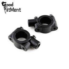 GOODFITMENT 2x 10MM MIRRORS MOUNT ADAPTERS 7/8" 1" HANDLE BAR FOR YAMAHA HONDA