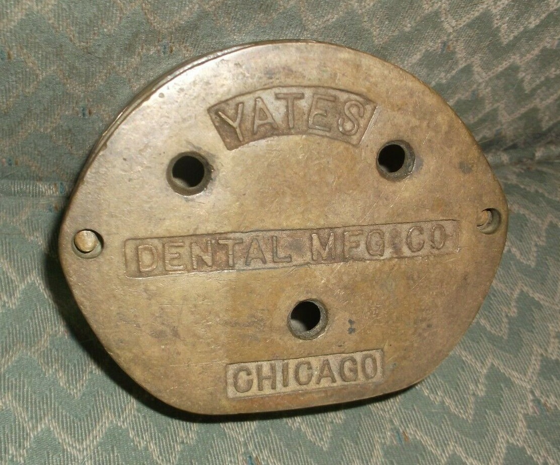 vintage Dental Mold YATES Dental Mfg. Co. of Chicago Illinois (Brass?) eBay