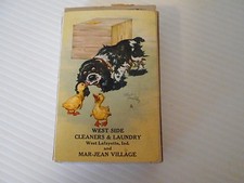 VINTAGE ADVERTISING DECK OF CARDS WEST SIDE CLEANERS LAUNDRY W. LAFAYETTE, IND