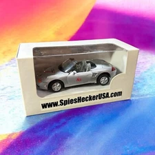 Spies Hecker USA Diecast Porsche Convertible Silver Sports Car Promo New In Box