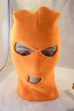 ACRYLIC KNIT HAT USA VINTAGE ORANGE