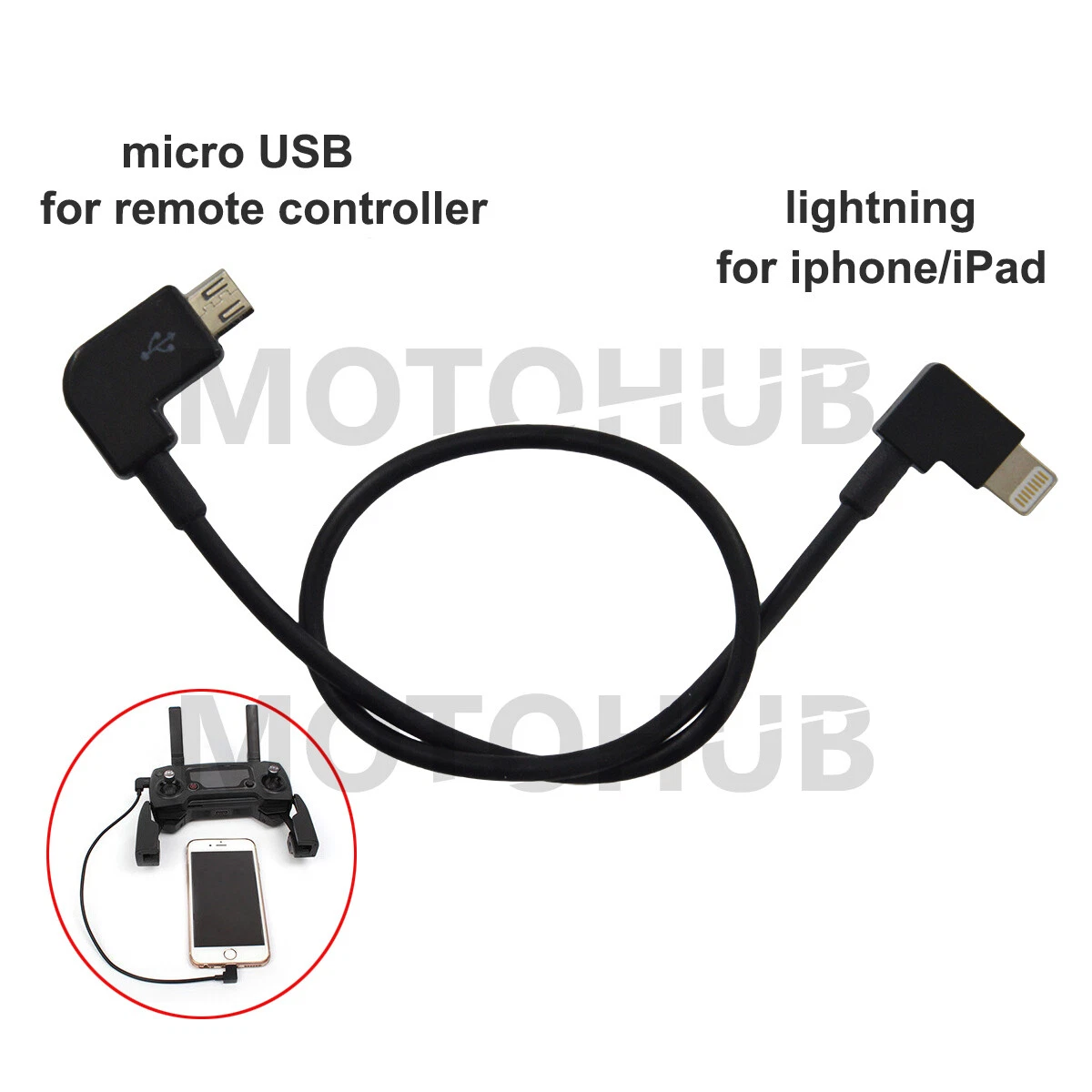OTG Micro USB Cable for DJI Mavic Mini 1 RC Remote Controller to
