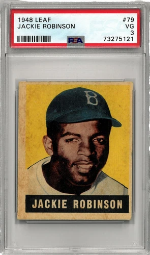 1948 Leaf Jackie Robinson Baseball Cards
