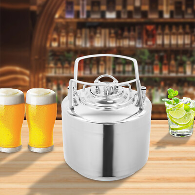 1.6 Gallon Mini Ball Lock Keg System Stainless Steel For Small Batch HomeBrewing