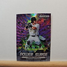 2022 Prizm Draft Picks Baseball Dominic Keegan Power Surge PURPLE WAVE # PS-DK