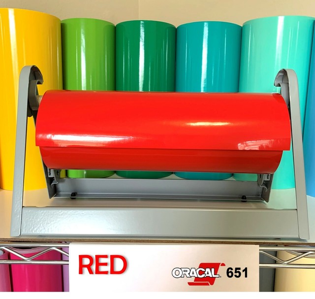 Oracal 651 Red Glossy Vinyl Rolls with Permanent Adhesive different