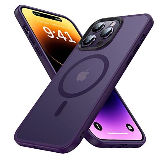 Magnetic for Case [Compatible with MagSafe] [Strong iPhone 14 Pro Deep Purple