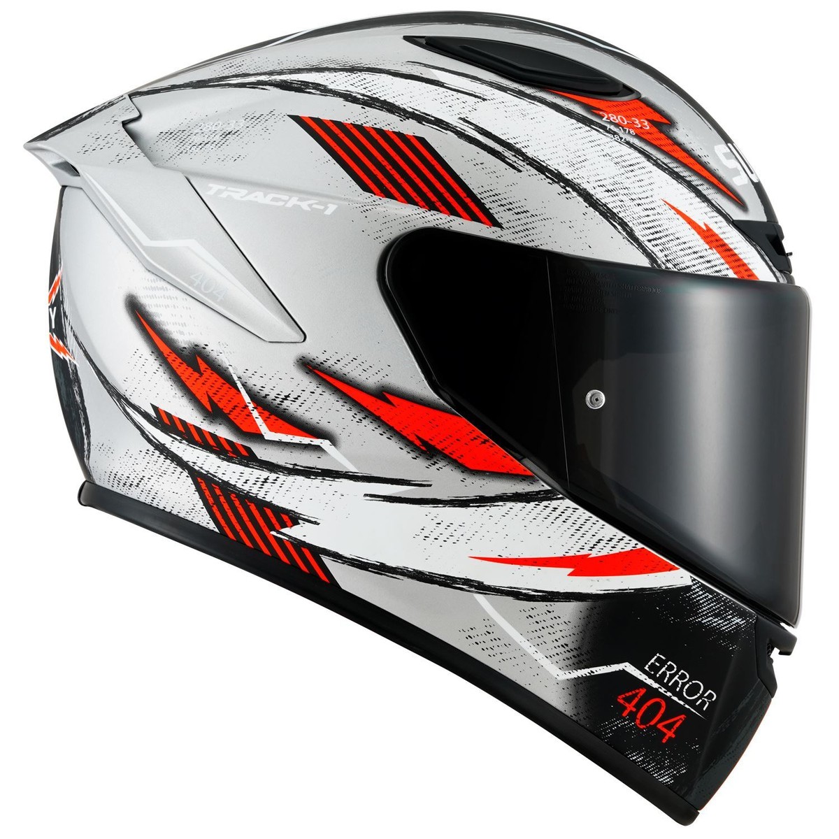 Suomy Track-1 Helmet - 404 Matte Silver/Red - Medium | eBay