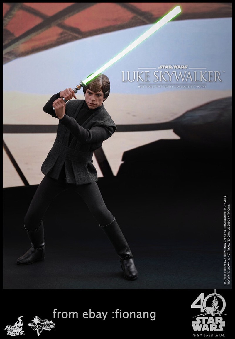 HotToys HT 1/6 Star Wars 6 Return of Jedi Skywalker Black Luke