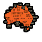 2 x Large Car Stickers - australia explained Decal Bumper Laptop Window Sticker