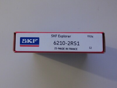 2 Stk Rillenkugellager SKF 6210-2RS1 