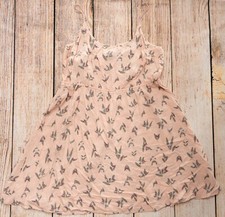 Womens Sz XL Pink Print Camisole Dress Rayon Adjustable Straps NWT GAP - 963362