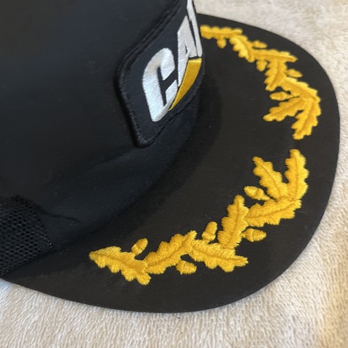 Vintage CAT Caterpillar Snapback Trucker Hat Cap USA New With Tags - Picture 4 of 19