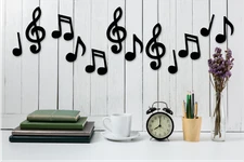 12 Pack Large individual Music Notes - Not a decal