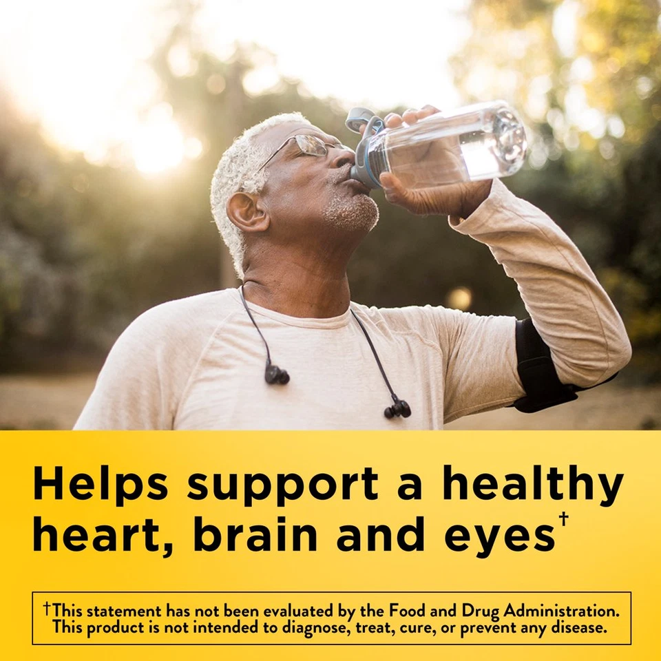 Nature Made омега-3 без отрыжки из рыбьего жира 1400 мг мини-гелевые капсулы, 80 штук - Изображение 3 из 4