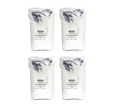 Boyd's Original Roast Whole Bean Coffee, Light Roast, 4/5lb Bags (20lbs Total)