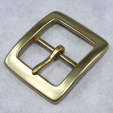 Solid Brass Belt Buckle Pin Belt Buckle Fits 1.5 Inch Belt -