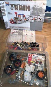 Totally Cool Toys Erector Pieces from multiple sets Bulldozer Train Magnets Tool