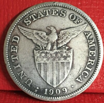 1909 S USA-PHILIPPINES SILVER PESO COIN KM# 172 | eBay