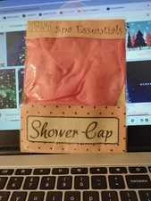 Halsa Spa Essentials Shower Cap Brand One Size Lined Cinched Elastic Edge  NIP!