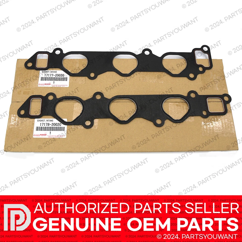 Juego de juntas de culata de colector de admisión GENUINA Toyota Lexus OEM 17177-20020 17178-20020 Foto 3 de 4