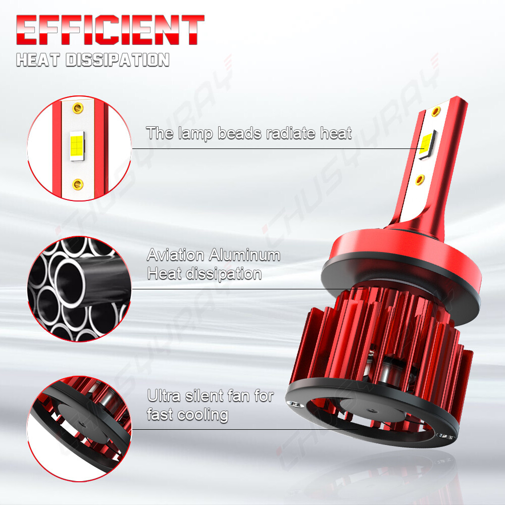 K★　6点 For Kawasaki ZX14r 2006-2014 2015 Combo H9 H11 LED Headlight Bulbs