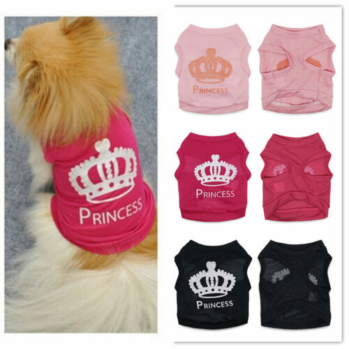 Dog Lovely T Shirt Pet Clothes Apparel Vest Costumes Puppy Printed Warmer Coat// - Picture 1 of 15