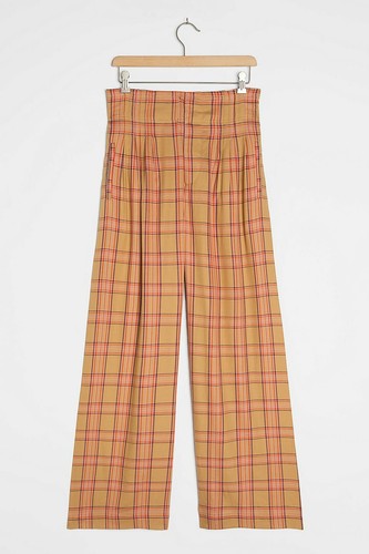 Anthropologie Maeve Albane Plaid Pants 