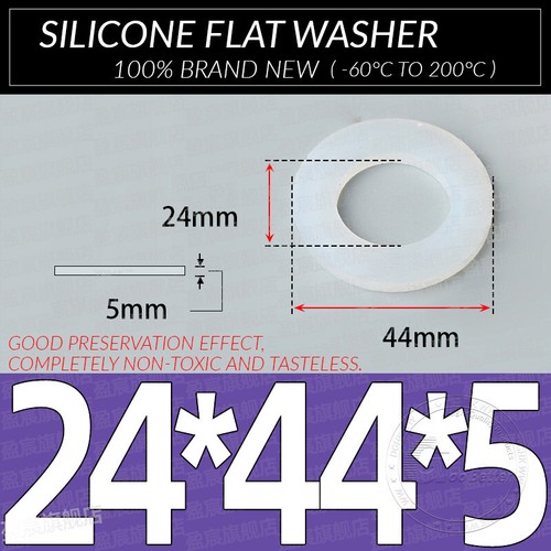 1MM - 5MM THICK WHITE SILICONE HIGH TEMP FLAT RING RUBBER WASHER SEAL GASKETS - Picture 240 of 255