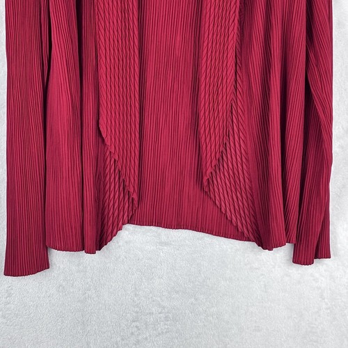Chico's Travelers Women's Hot Pink Open Front Cardigan Size 2 - Picture 3 of 11