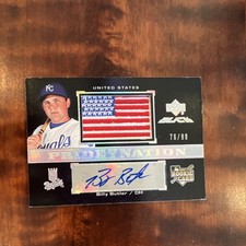 Upper Deck 2007 Black Billy Butler Royals Rookie Auto Patch /99 #47 USA PATCH!