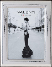 Valenti&Co - Cornice Portafoto in Argento Lucida Martellata Cm 15X20. Ideale Com